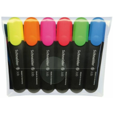 SCHNEIDER Szövegkiemelő készlet, 1-5 mm, SCHNEIDER "Job 150", 6 különböző szín filctoll, marker