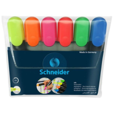 SCHNEIDER Szövegkiemelő készlet, 1-5 mm, SCHNEIDER "Job 150", 6 különböző szín filctoll, marker