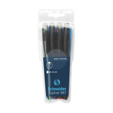 SCHNEIDER Tűfilc készlet, 0,4 mm, SCHNEIDER "Topliner 967", filctoll, marker