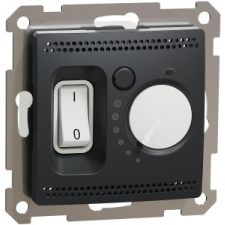 SCHNEIDER ÚJ SEDNA Szobatermosztát padlófűtéshez, 10A, antracit villanyszerelés