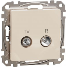 SCHNEIDER ÚJ SEDNA TV/R aljzat, átmenő, 7 dB, bézs villanyszerelés