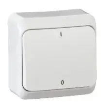SCHNEIDER WDE001020 PRIMA Kétpólusú kapcsoló 10AX, fehér (102) villanyszerelés