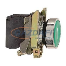 SCHNEIDER XB4BA3311 Komplett nyomógomb, zöld, &quot;I&quot; jellel villanyszerelés