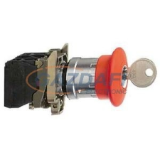 SCHNEIDER XB4BS9445 Komplett vészgomb, kulcsos, N/O+N/C villanyszerelés