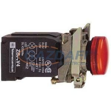 SCHNEIDER XB4BV34 Jelzőlámpa+transzformátor, piros világítás