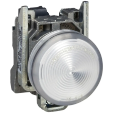 SCHNEIDER XB4BVM1EX ATEX D LED jelzőlámpa, fém, fehér, 240VAC világítás