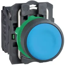 SCHNEIDER XB5AA61 Komplett nyomógomb, kék villanyszerelés