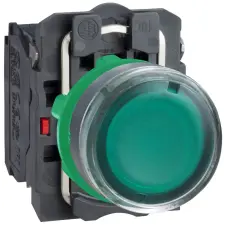 SCHNEIDER XB5AW33B5 LED-es világító nyomógomb, zöld, 24V villanyszerelés