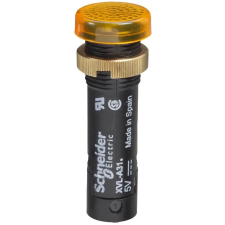 SCHNEIDER XVLA335 Jelzőlámpa 24VDC LED átm: 12mm narancssárga világítás
