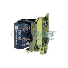 SCHNEIDER ZB4BW0G13 LED-es világító ny.gomb aljzat, fehér villanyszerelés