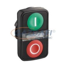 SCHNEIDER ZB5AW7A3741 Kettősfejű nyomógomb, műanyag villanyszerelés