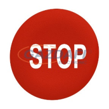 SCHNEIDER ZBAF434 Harmony Ø30 panelbe süllyesztett nyomógomb tető, piros, &quot;STOP villanyszerelés