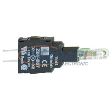SCHNEIDER ZBVB37 LED-es jelzőlámpa érintkező blokk, zöld 24V villanyszerelés