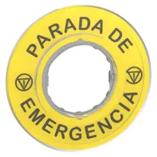 SCHNEIDER ZBY9420 3D felirati címke PARADA DE EMERGENCIA villanyszerelés