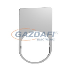 SCHNEIDER ZBYM6101 Harmony felirati tábla, 30x50 mm, fém, Ø22 készülékekhez, gravírozható villanyszerelés