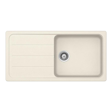 Schock Formhaus D-100L Cristalite Vanilla gránit mosogatótálca, szifonnal, vanilia, beépíthető mosogatótálca