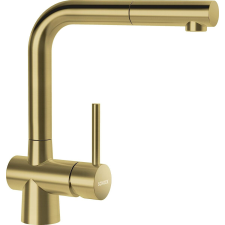  Schock LAIOS mosogatócsaptelep kihúzható spray-vel, fehér arany, 517120WGO csaptelep