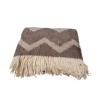 schönerwohnen Makalu takaró, pléd, puha, pamut, bézs, 130x170cm