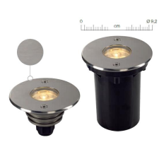 Schrack Technik DASAR LED LV kerek rozsdam. acél 316, 6W, 3000K, IP67 kültéri világítás