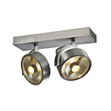Schrack Technik LI147316  KALU 2 QPAR ceiling light, alu brushed. ES111, max. 2x75W világítás
