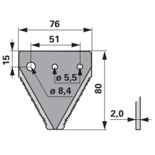 Schröckenfux Kaszapange Schröckenfux 00601344 - 80 mm autóalkatrész