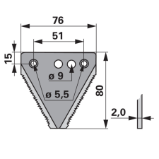 Schröckenfux Kaszapange Schröckenfux 00601464 - 80 mm autóalkatrész