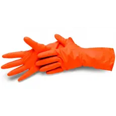 Schuller Kesztyű Gumi Latex Narancs M SCH
