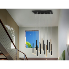 Schuller VARAS fekete-arany LED függesztett lámpa (SCH-373425G) LED IP20 világítás