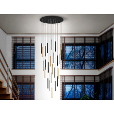 Schuller VARAS fekete-arany LED függesztett lámpa (SCH-373968) LED IP20 világítás