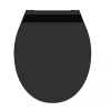 SCHÜTTE Schütte WC ülőke SLIM BLACK| Duroplast, Soft Close