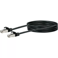 Schwaiger S/FTP CAT6 Patch kábel 1m Fekete kábel és adapter