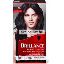 Schwarzkopf Brillance Intensiv krémhajfesték 891 Kékesfekete hajfesték, színező