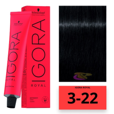 Schwarzkopf Professional Schwarzkopf Igora Royal hajfesték 3-22 hajfesték, színező