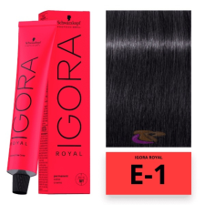 Schwarzkopf Professional Schwarzkopf Igora Royal hajfesték E-1 hajfesték, színező