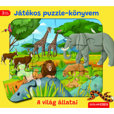 Scolar Kiadó Kft. Játékos puzzle könyvem: A világ állatai - Steffi Korda puzzle, kirakós