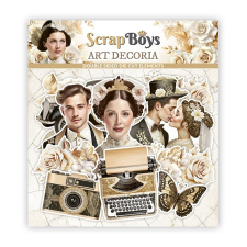 ScrapBoys Art Decoria Kivágatok Ephemera 1 csomag matrica