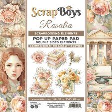ScrapBoys Kivágóív készlet 6&quot; (15 cm) - Rosalia - Pop Up (24 lap) decoupage papír