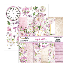 ScrapBoys Scrapbook papírkészlet 12&quot; (30 cm) - Violetta - Paper Pad (12 lap) decoupage papír