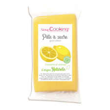 Scrapcooking fondant, sárga, citrom ízesítéssel, 250g sütés és főzés