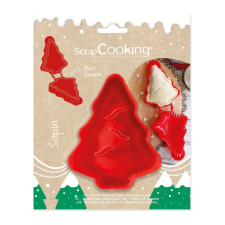  Scrapcooking tölthető kiszúró, Karácsonyfa, műanyag sütés és főzés