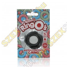 Screaming O RingO's szilikon pénészgyűrű - fekete péniszgyűrű