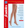 Scudotex 589 kompressziós nyitott combharisnya szilikonos csúszásgátló csíkkal 140 den, 19-22 Hgmm, fekete, csipke nélküli, I. (XS)