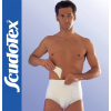 Scudotex 644 pamut Lágyéksérv nadrág támasztó pelottával, fehér, IV. (L)