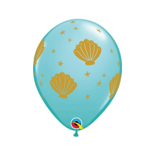 Sea Shell, Kagyló léggömb, lufi 6 db-os 11 inch (28 cm) party kellék