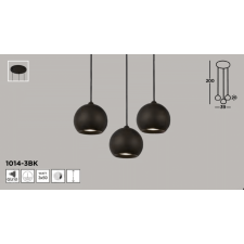 SEARCHLIGHT 1014-3BK Eindhoven, Függeszték világítás