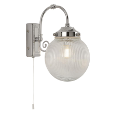 SEARCHLIGHT Belvue króm-fehér fürdőszobai falikar (SL-3259CC) E14 1 izzós IP44 világítás
