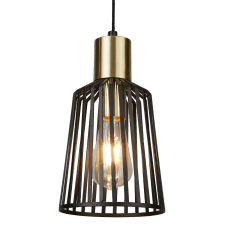 SEARCHLIGHT BIRD CAGE fekete függesztett lámpa (SL-9412BK) E27 1 izzós világítás
