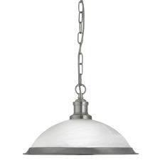 SEARCHLIGHT BISTRO ezüst függesztett lámpa (SL-1591SS) E27 1 izzós világítás