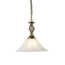 SEARCHLIGHT Cameroon bronz-fehér függesztett lámpa (SL-4581-14AB) E27 1 izzós IP20 világítás