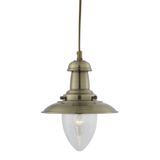 SEARCHLIGHT Fisherman réz függesztett lámpa (SL-5787AB) E27 1 izzós világítás